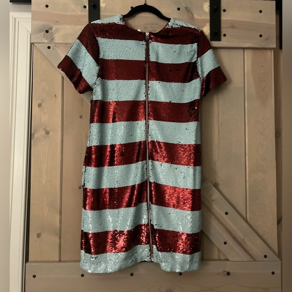 NWT Maeve Short Sleeve Sequin Mini Dress - Picture 7 of 12